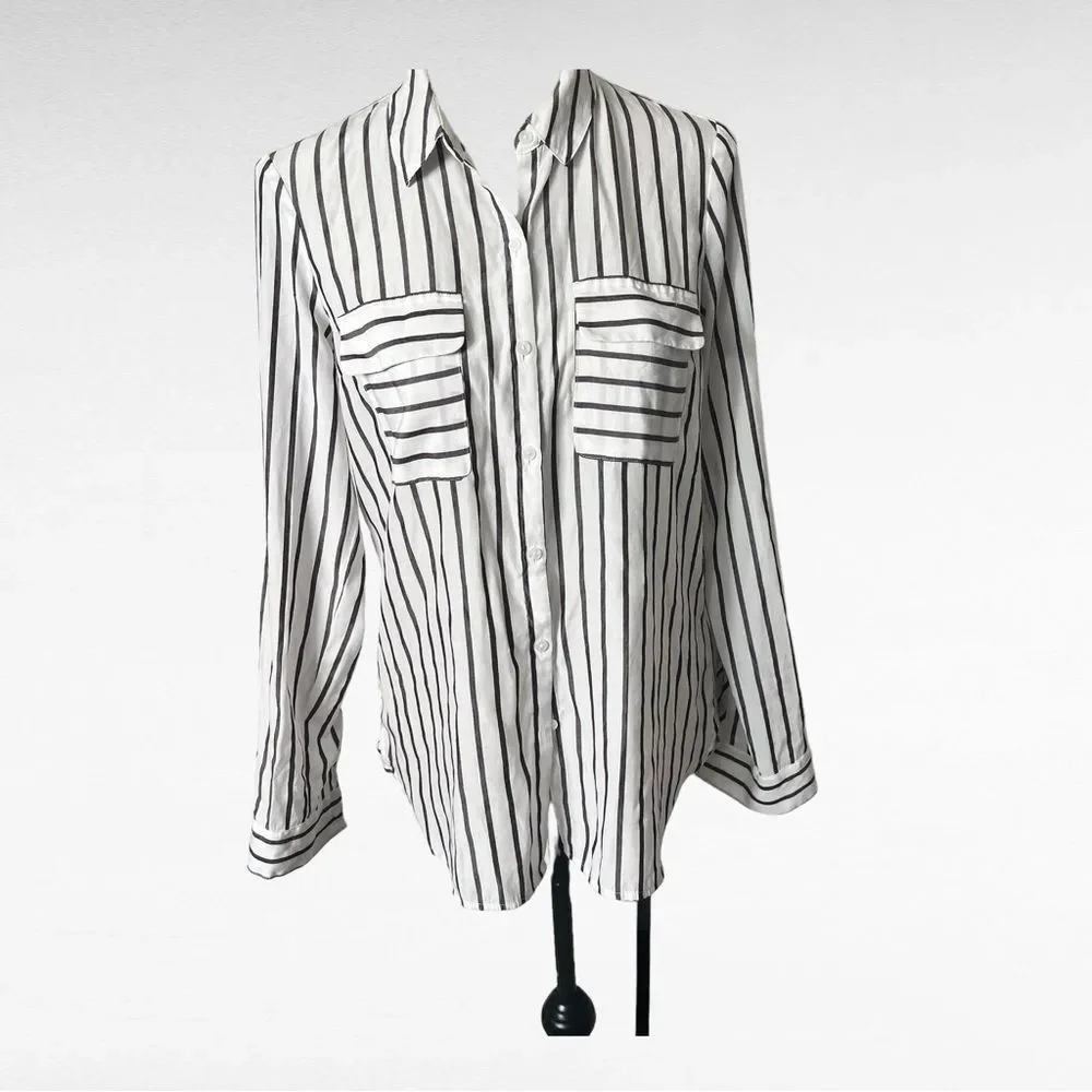 Express Button Down The City Shirt/Blouse Size Small_2